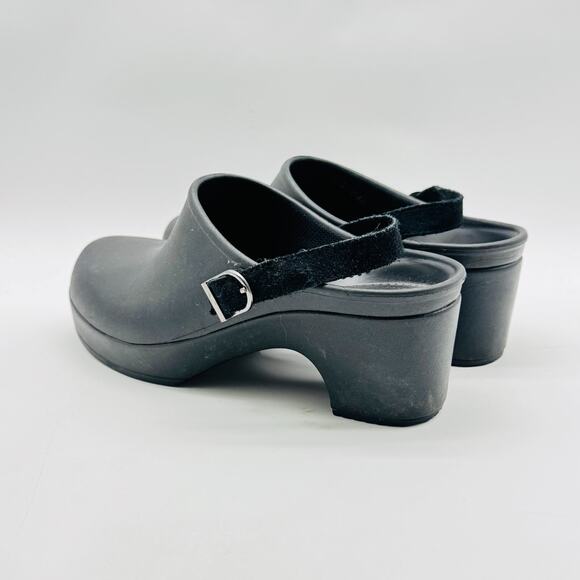 Crocs Clogs Womens 8 Black Slip On Shoes Classic Croslite Comfort Slingback Mule - Picture 5 of 12